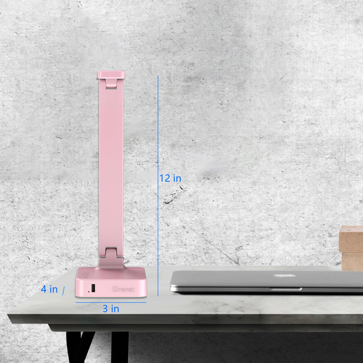 Drevet LED desk lamp foldable head for compact storage.