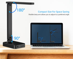 Drevet touch-controlled lamp offers easy dimming and color temperature options.