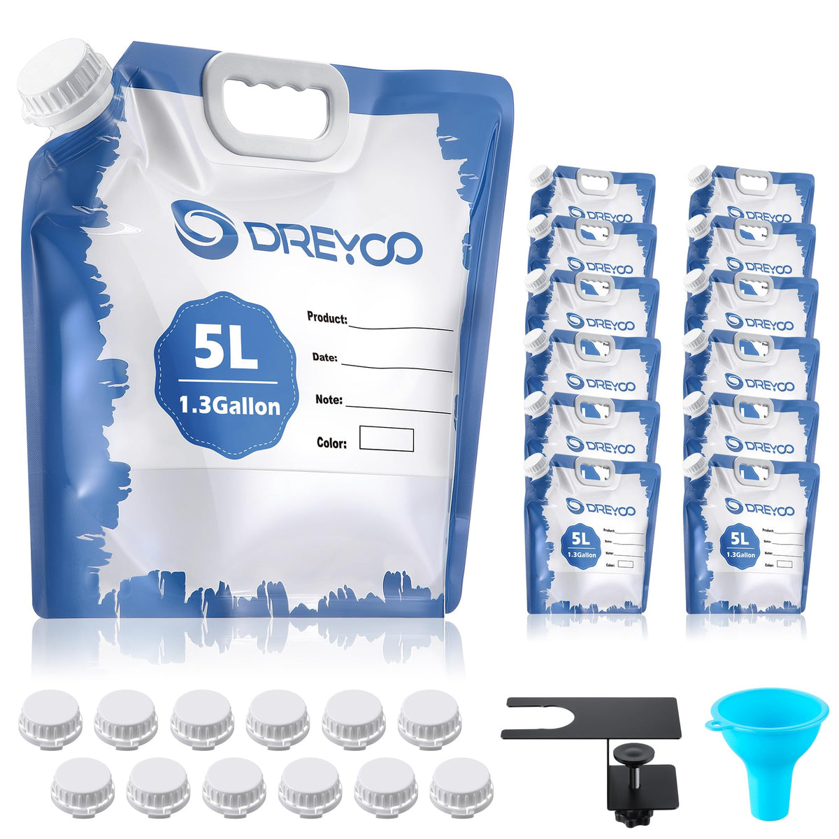 Dreyoo paint storage bags for tidy leftovers with clear visibility