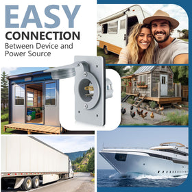 Dreyoo 15A inlet supports generator transfer for backup power.