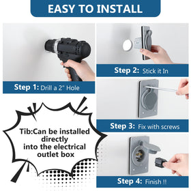 Dreyoo 15A inlet ideal for home, RV, and boat power needs.