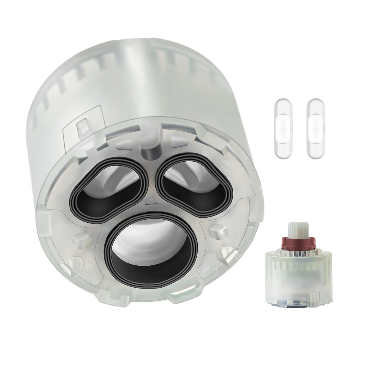 Dreyoo balance cartridge front view, compatible with R110/R115 for reliable shower control.