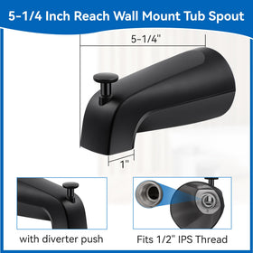 Dreyoo diverter close-up shows reliable water diversion for tub or shower.