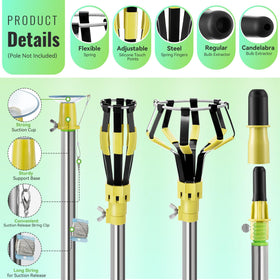 Dreyoo broken-bulb changer tips extract shattered bulbs safely
