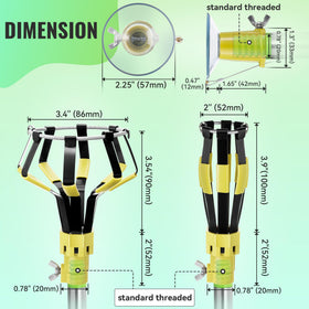 Dreyoo bulb changer 8-finger cage provides gentle grip on bulbs