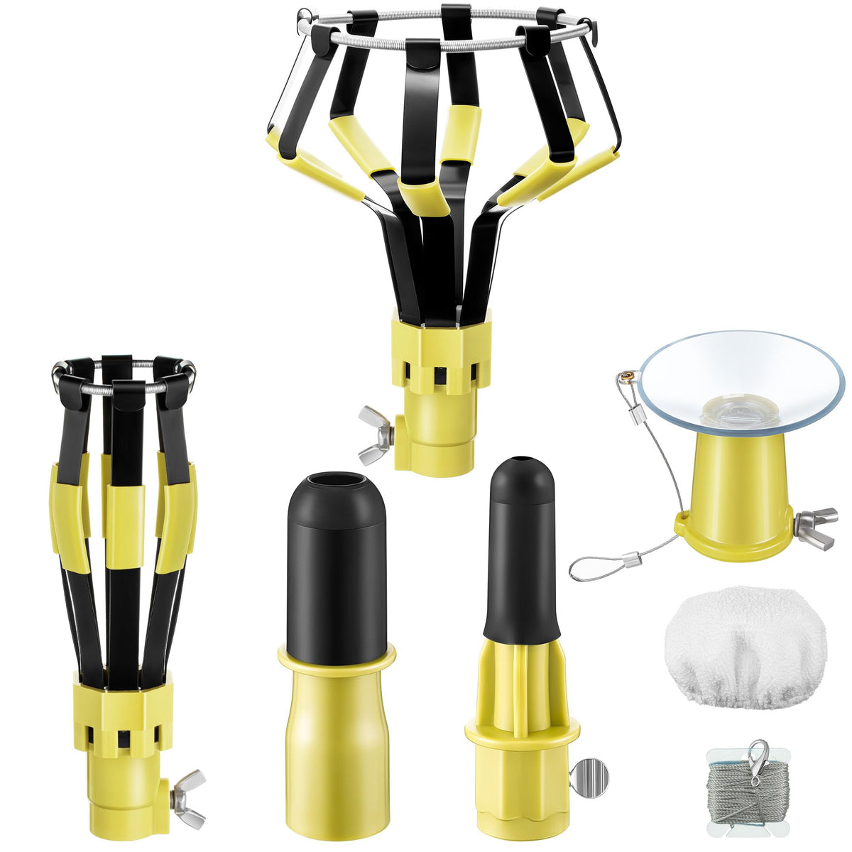 Dreyoo bulb changer with suction cup for easy reach and safe bulb replacement