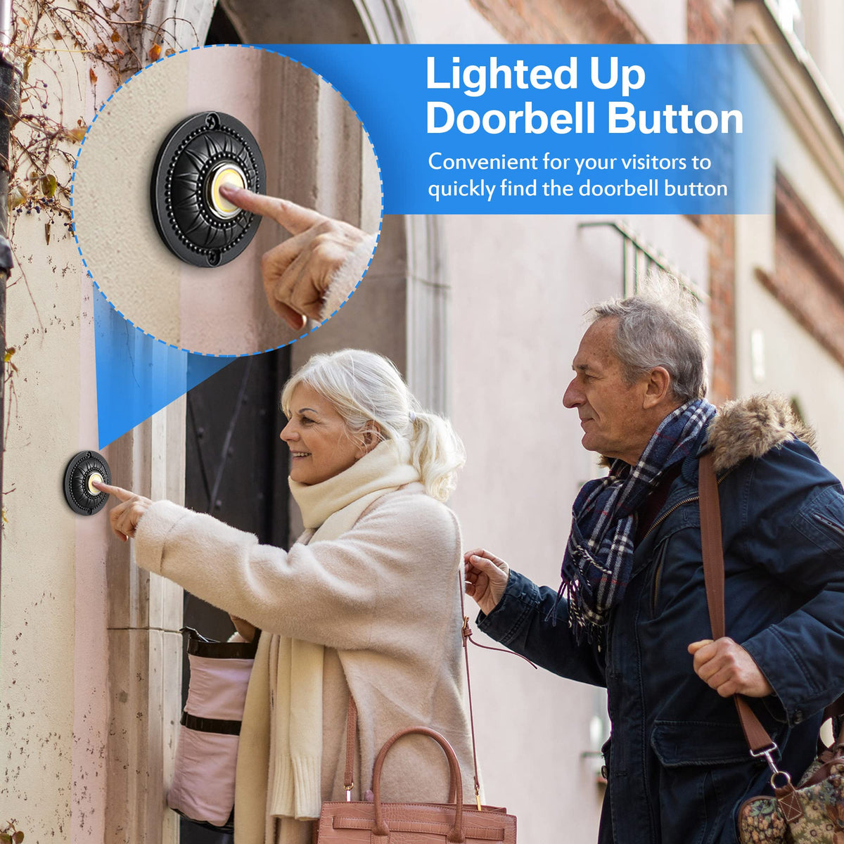 Dreyoo round button installation with 2-inch hole spacing for easy retrofit.