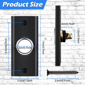 Dreyoo doorbell button LED illumination highlights entrance in low light conditions.