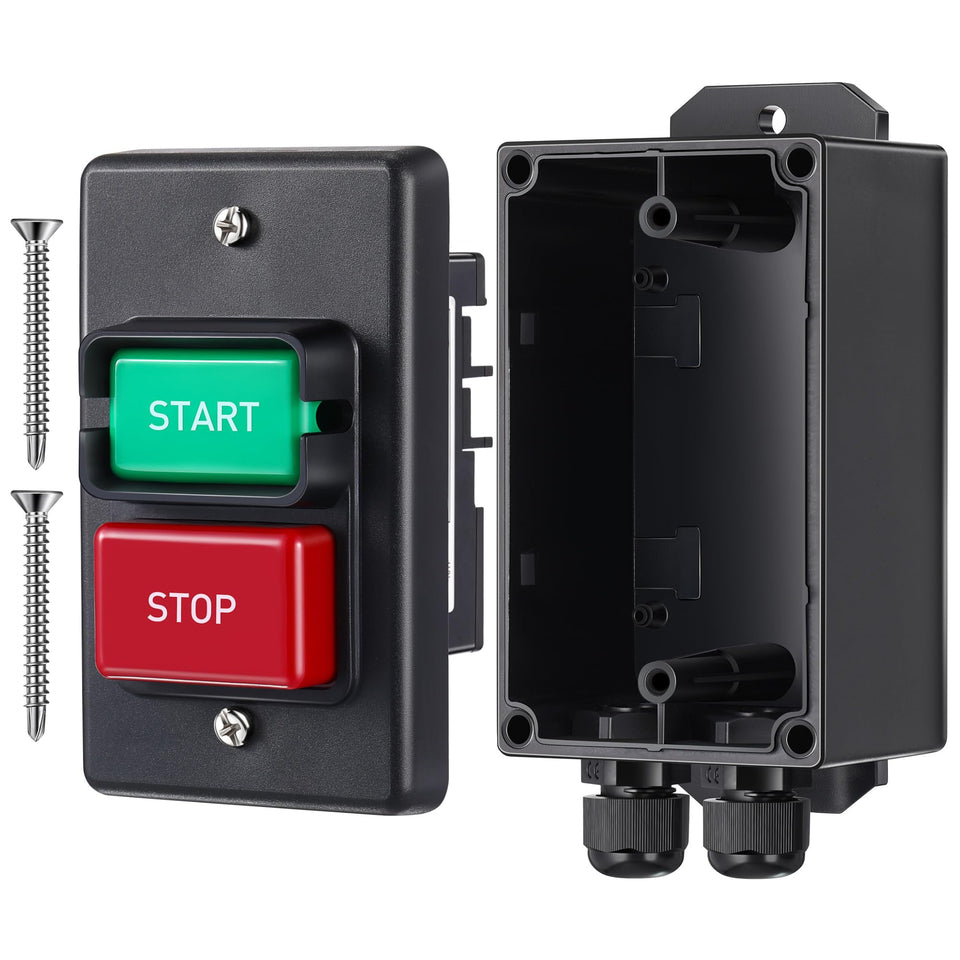 Dreyoo dual-voltage switch face enables easy 120V/230V operation for workshop tools.