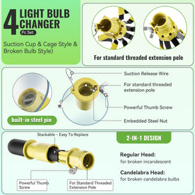 Dreyoo fiber cleaner included for dust-free bulb maintenance
