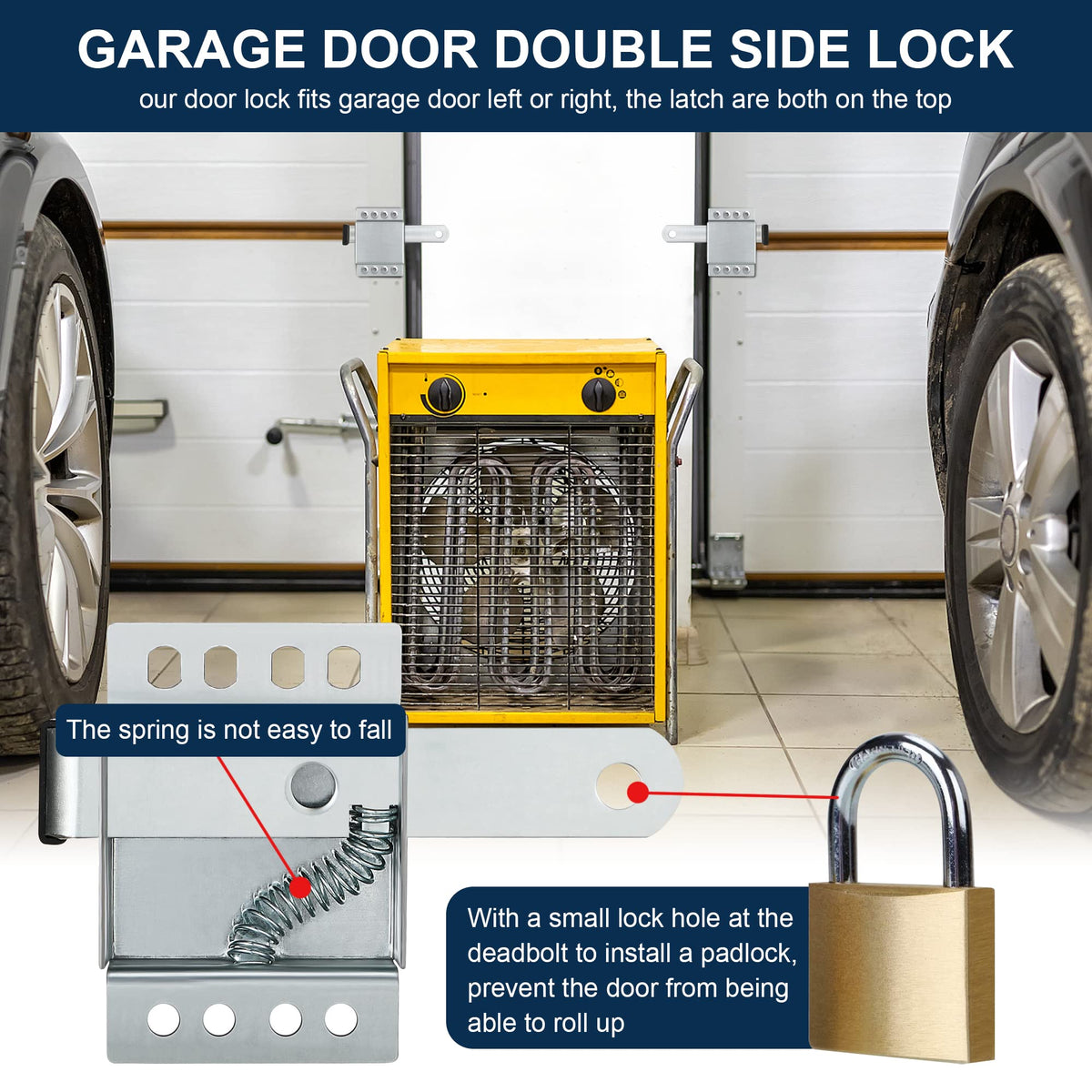 Dreyoo galvanized steel lock body for durable, long-lasting door protection.
