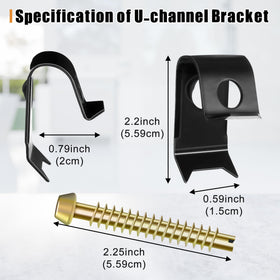 Dreyoo gold finish sink clips add stylish support for undermount sinks.