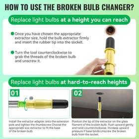 Dreyoo incandescent bulb changer works with standard bulbs in high ceilings