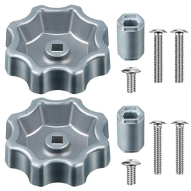 Dreyoo outdoor faucet handle pack-2 shows sturdy metal construction for durable outdoor use.