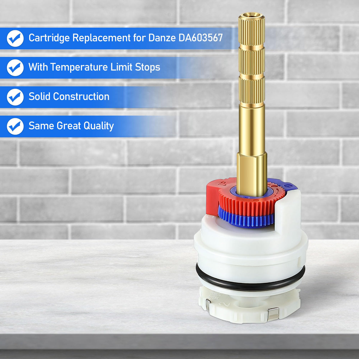 Dreyoo Pegasus single-handle tub/shower solution supports reliable temperature balance.