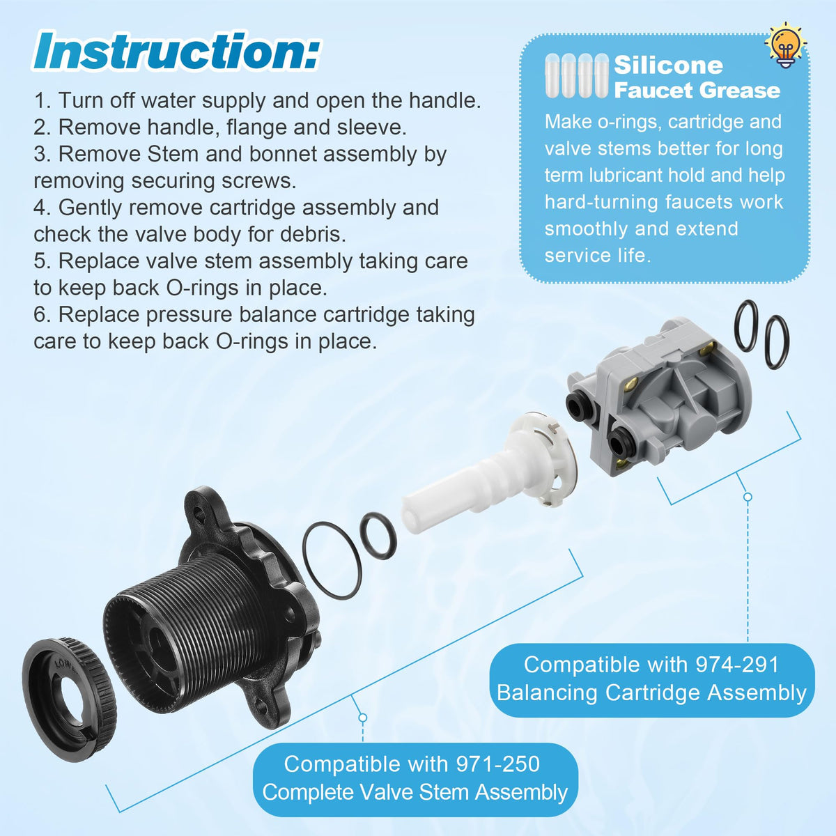 Dreyoo Pfister compatibility guide ensures correct part matching and confident repairs.