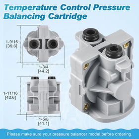 Dreyoo pressure balancing cartridge 974-2910 helps maintain steady shower temperature.