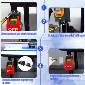 Dreyoo safety paddle switch cords close-up with heavy-duty leads for daily use.