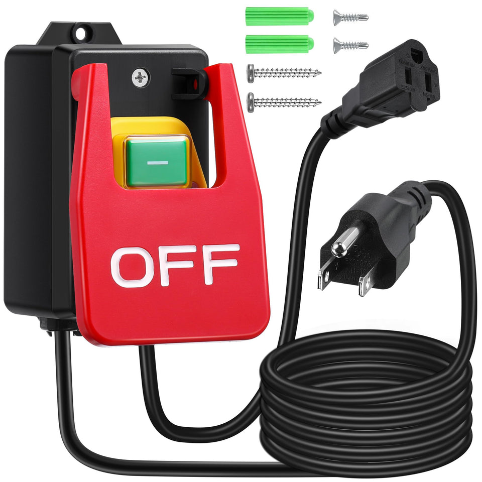 Dreyoo safety paddle switch full view for fast power off in busy workshops.