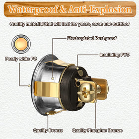 Dreyoo solid metal doorbell button, waterproof for reliable outdoor use.