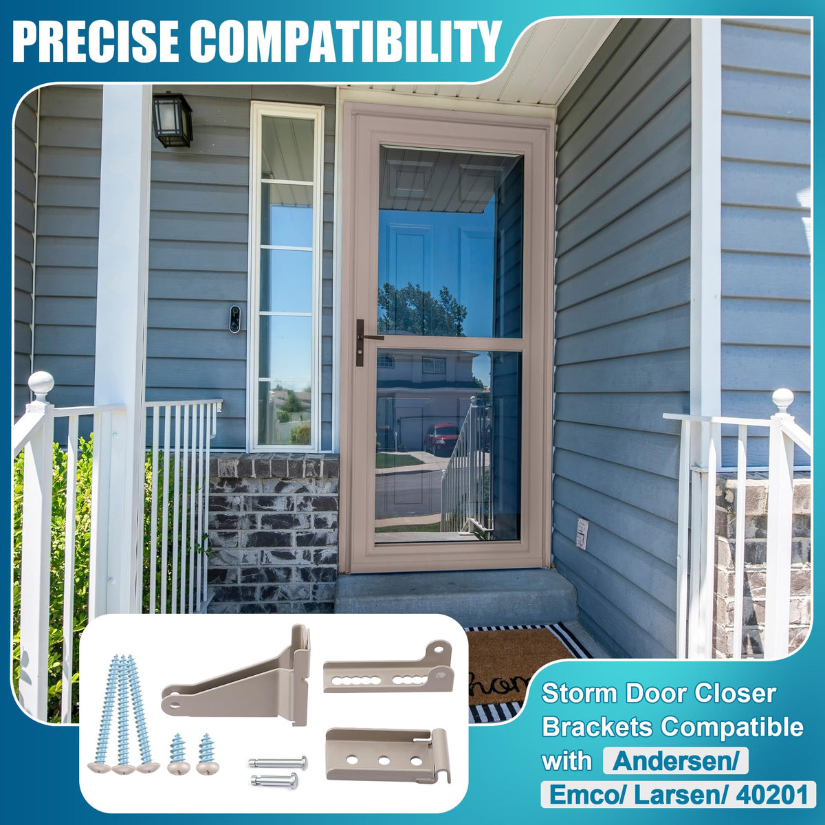 Dreyoo adjustable door bracket accommodates various door heights.