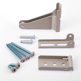 Dreyoo storm door closer kit brackets for wind-resistant installation.