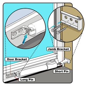 Dreyoo jamb bracket base provides sturdy mounting and alignment.