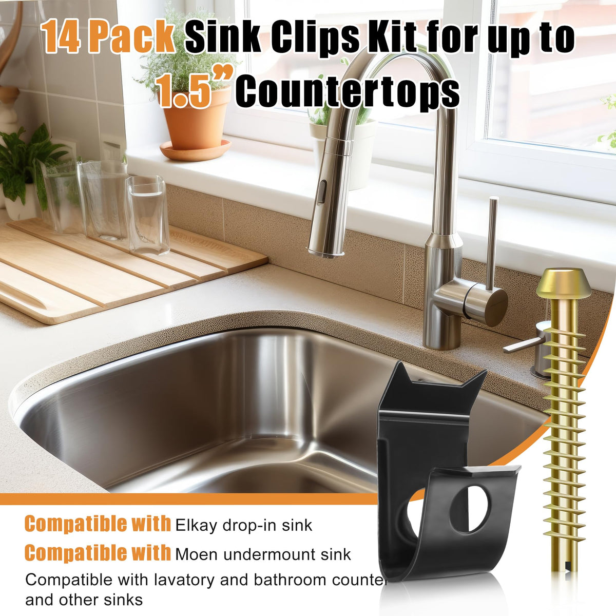 Dreyoo under-counter installation clip demonstrates quick mounting under the counter.