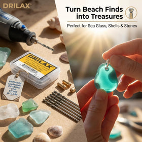 Drilax diamond drill bits 1-5mm close-up for versatile small-hole work