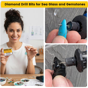 Drilax diamond drill bits 2mm close-up for clean material drilling