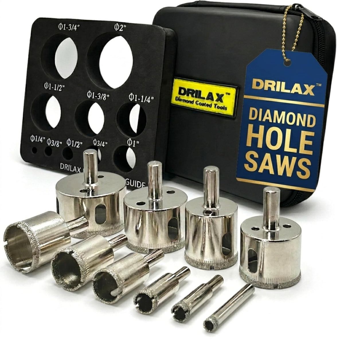 DRILAX diamond hole saw 1-4 inch for precise tile holes