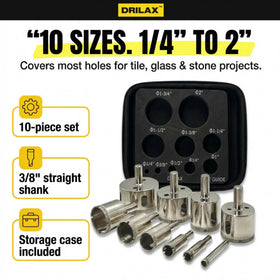 DRILAX diamond hole saw 1 inch for tile core cuts