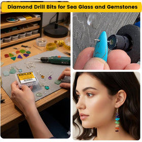 Drilax diamond-tip close-up highlighting coating for durability