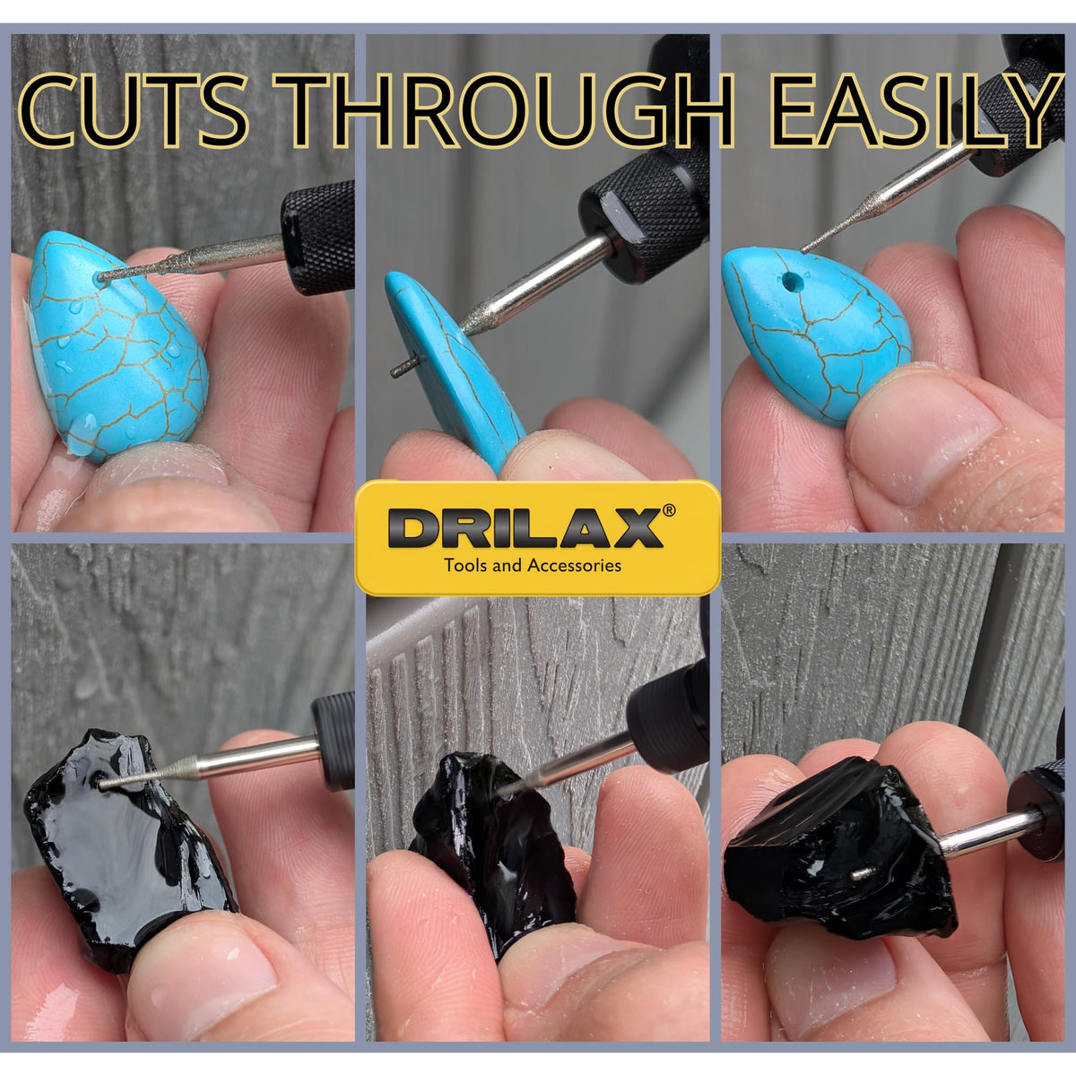Drilax premium triple-layer diamond coating for longer bit life.