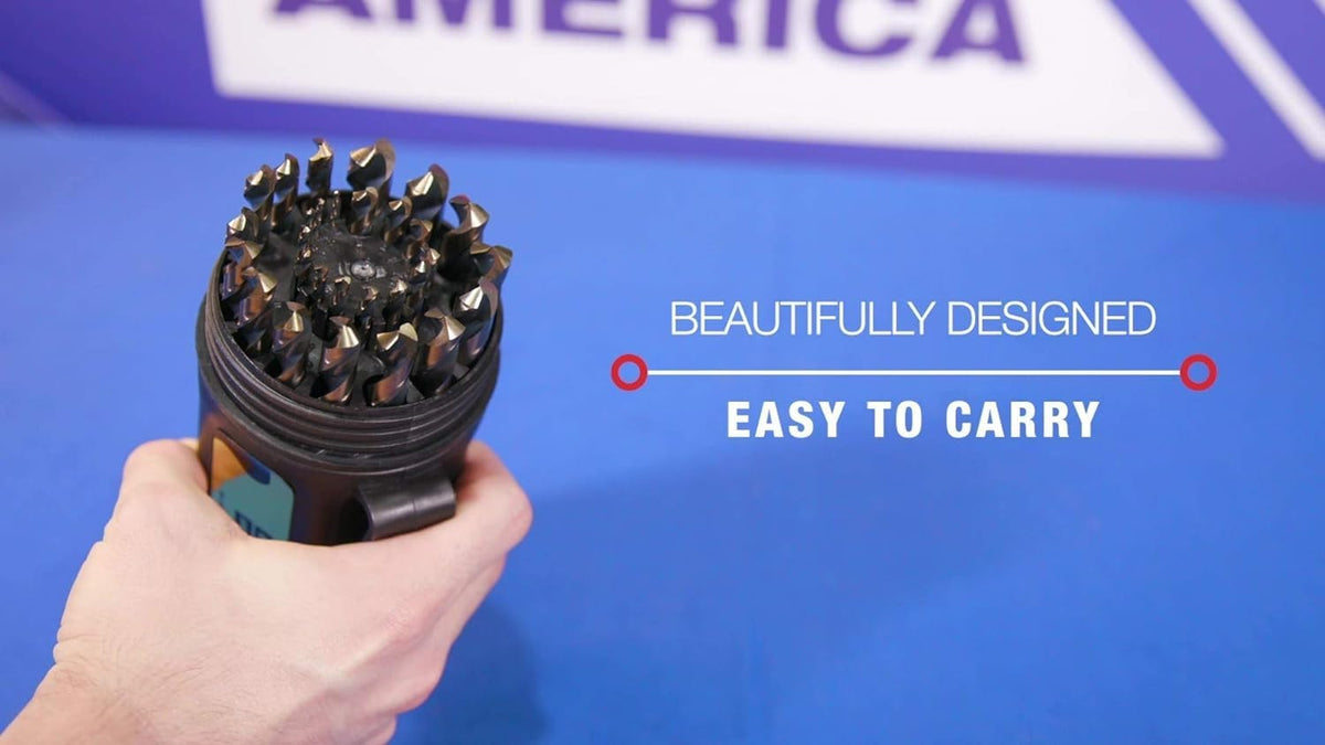 Drill America KFD29J-PC high-speed steel bits deliver wear-resistant cutting for tough materials.