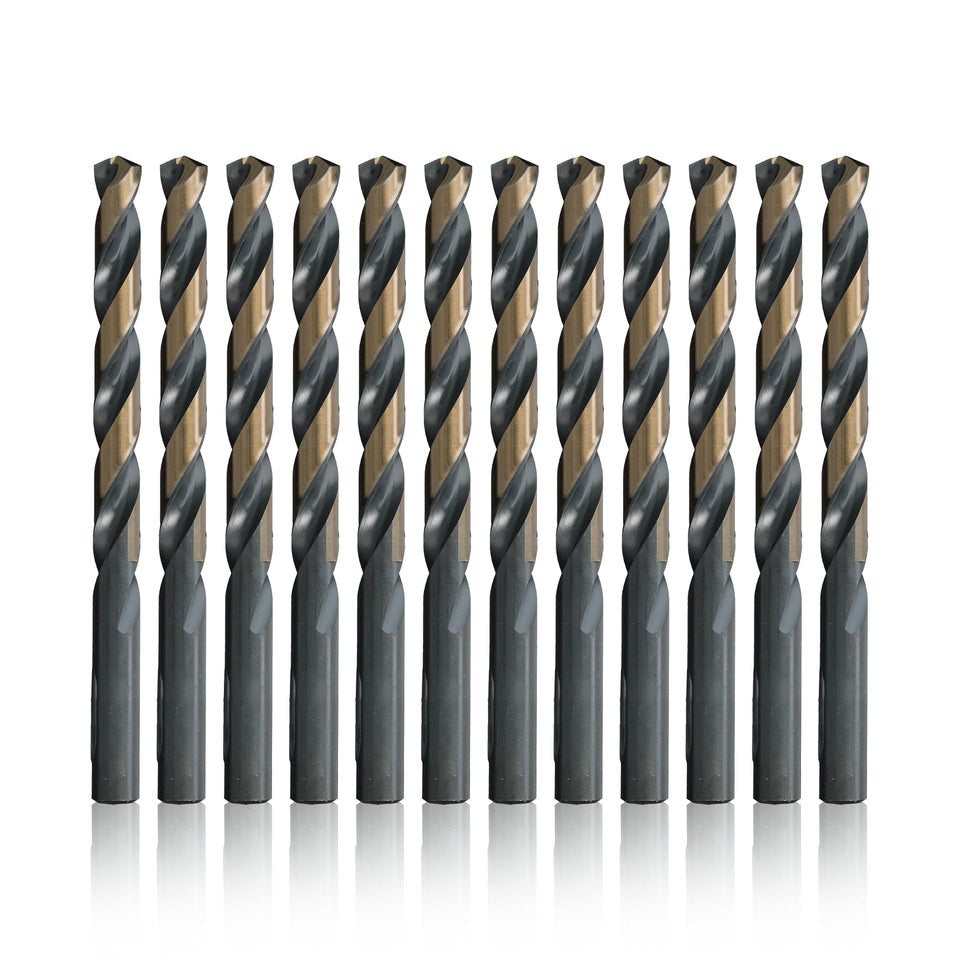 Drill America KFD5/16P12 pack shot suitable for general purpose drilling in metal and wood.