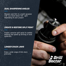 DD500X sharpening with split tip to boost cutting efficiency.