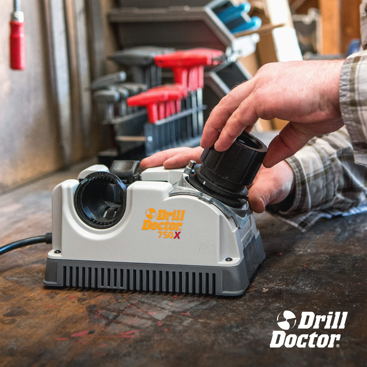 DD750X works with carbide and cobalt bits for versatile use