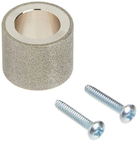 Drill Doctor wheel in hand shows easy installation and replacement.