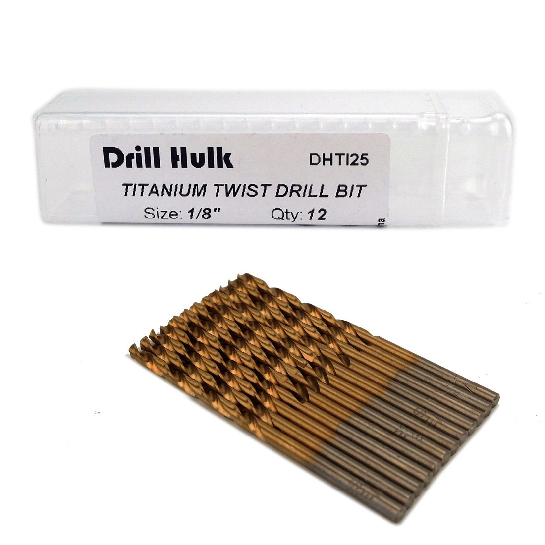 Drill Hulk 12-pack bits in case for easy storage and quick access