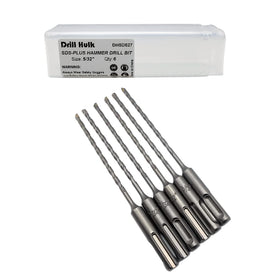 Drill Hulk 5-32 inch carbide-tipped SDS-Plus bit for efficient concrete drilling