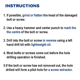 Drill Hulk bits are ready for damaged hardware without wandering.