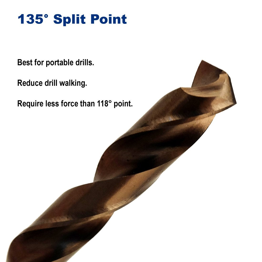 Drill Hulk cobalt bit drilling stainless steel efficiently