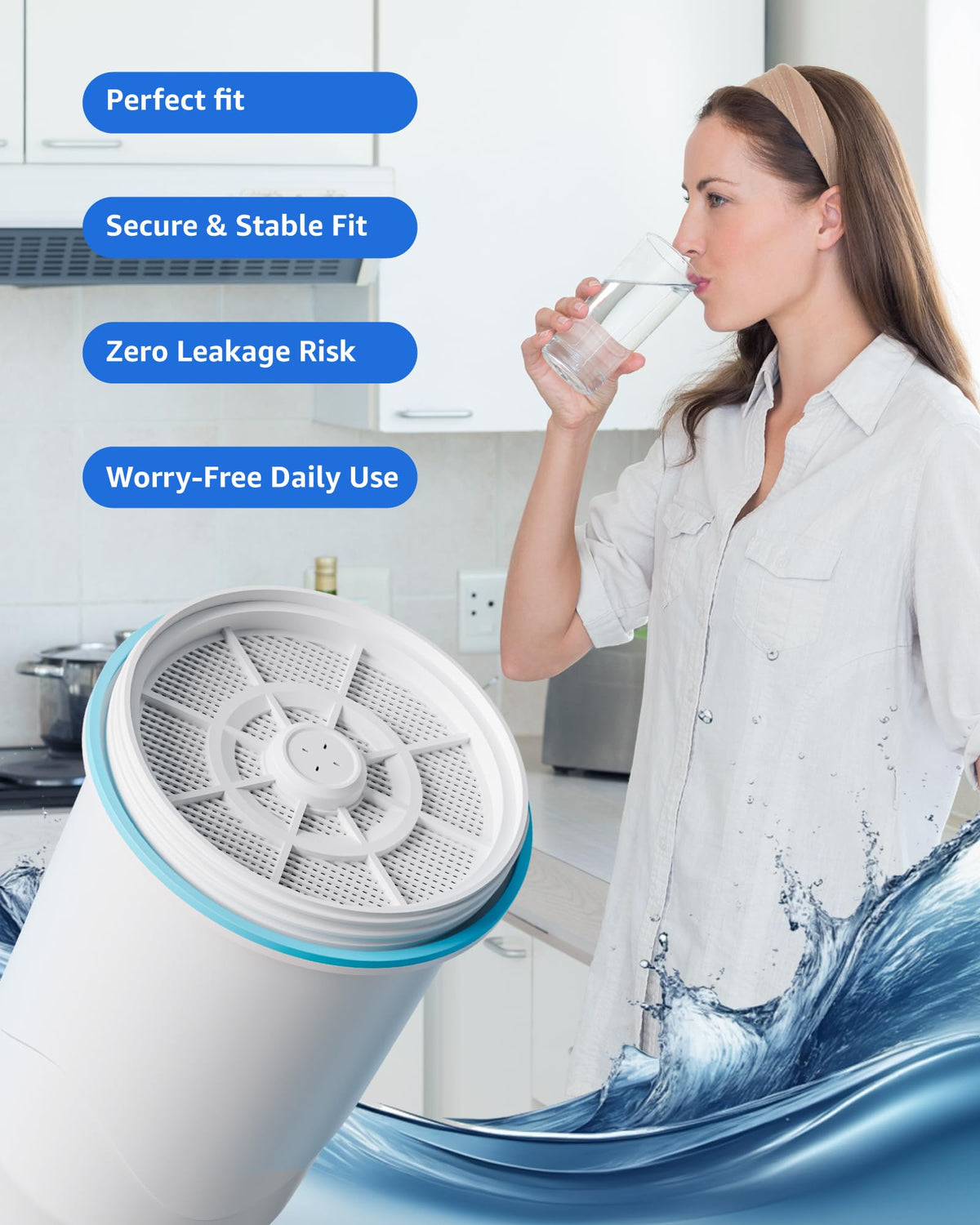 DrinkClear four-pack packaging offers convenient replacement schedule.