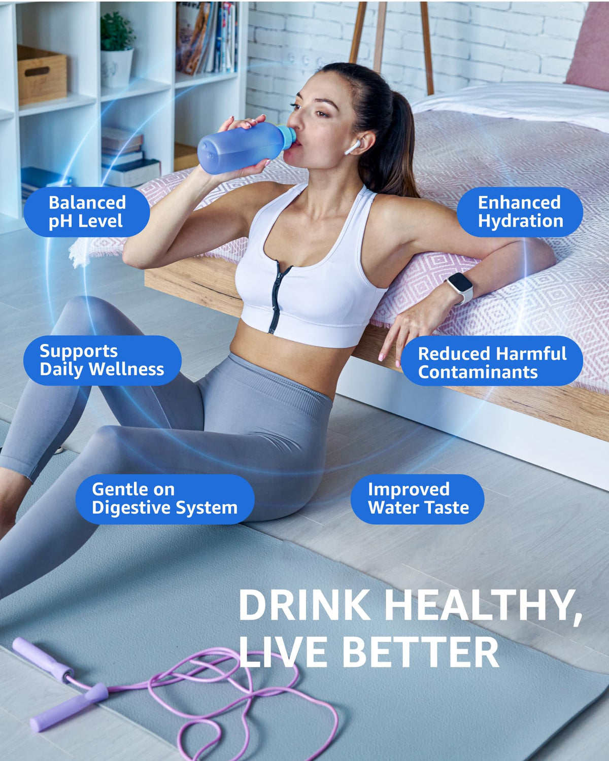 DrinkClear secure seal helps prevent leaks during everyday use.