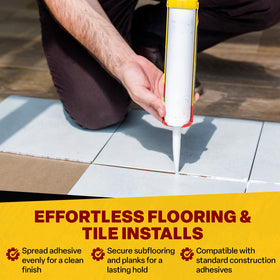 Dripless CR400 29-ounce capacity fits large caulk projects.