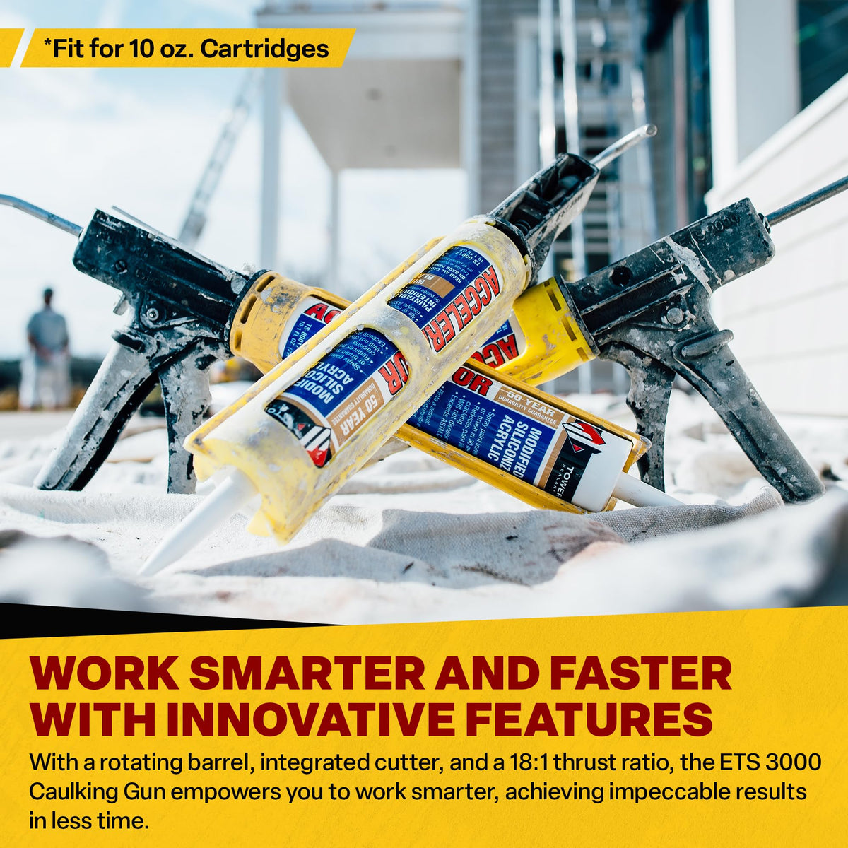 Dripless ETS3000 rotating-barrel enabling smooth, even flow.