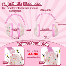 Dr.meter ear muffs adjustable headband fits all ages