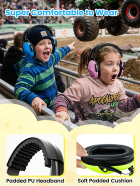 Dr.meter ear muffs adjustable headband fit for all ages.