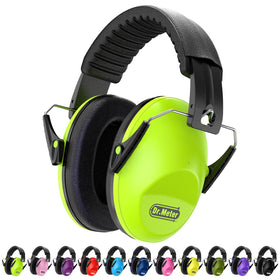 Dr.meter ear muffs with memory foam padding provide kid comfort.